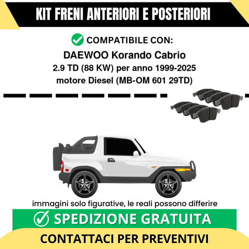 Pastiglie freno ant post - freno,