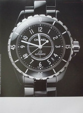 Pubblicità Advertising Italian Clipping 2016 OROLOGIO WATCH CHANEL J12 AUTOMATIC