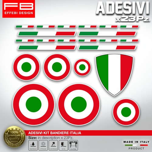 Adesivi stickers kit bandiere - adesivi,