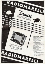 PUBBLICITA' 1934 RADIOMARELLI