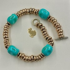 Dodo Pomellato 10 DIECI Rondelle Bold Oro Rosa Unisex Ciondolo 100% Originali