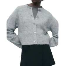 ZARA CARDIGAN CROPPED LANA
