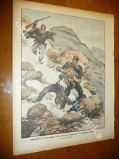 LOTTA FRA CARABINIERE E MALFATTORE IN ALTA MONTAGNA PIEMONTE RE CON CORAZZIERI