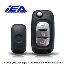 chiave telecomando chip 3tasti originale iea per smart 453 2014+ chip pcf7961m