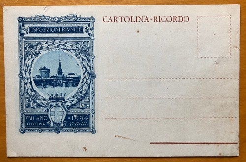 Cartolina ricordo esposizioni - cartolina,
