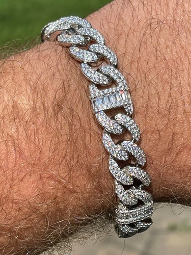 Bracciale uomo vero - , argento