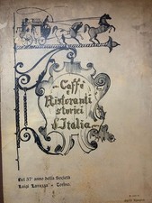 INTERESSANTE LIBRO " CAFFE' E RISTORANTI STORICI D'ITALIA