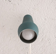 MidCentury Applique anni '50/'60 azzurra, design scandinavo vintage, 50s