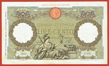 Banca italia 1937 - d'italia, 100