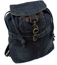 Zaino jeans city - blu, scuro