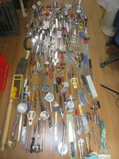 Enorme lotto collezione raccolta attrezzi cucina MESTOLO COLTELLI SCHIACCIANOCI