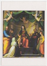 CP ART TABLEAU FRA BARTOLOMEO Le Mariage mystique de Sainte Catherine