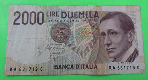 Italy 2000 lire 115 - p#115,, 1990