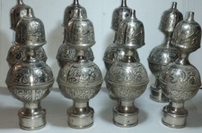 ANTICHI POMI DA LETTO IN  ANTIMONIO PRIMI 900 PER 2 LETTI SINGOLI