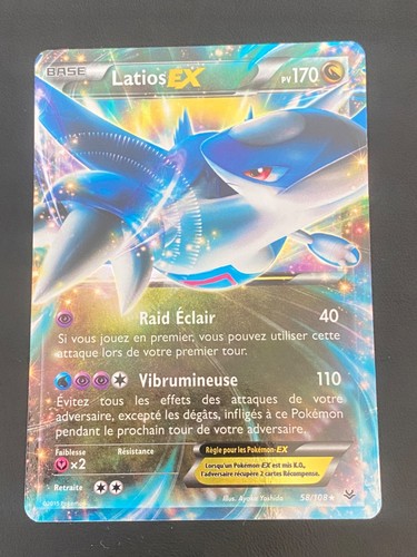 Carte pokemon latios 108 - ex, 58/108