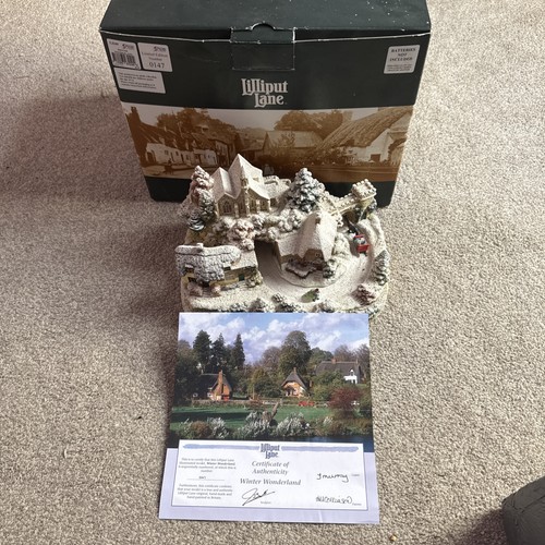 Lilliput lane winter - lane,