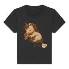 T-shirt unicorno - Sleepycorn - bambino che dorme unicorno - maglietta organica bambino dolce
