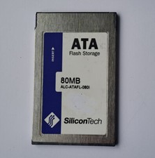 Scheda di memoria flash ATA SiliconTech 80 MB PCMCIA Memory Card