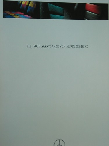 Brochure depliant mercedes 190 - depliant,