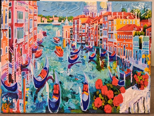Quadro paesaggio marina roma - paesaggio,