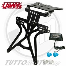 KIT COMPLETO PORTATARGA AERO-X + LUCE PORTA TARGA + CLIP UNIVERSALE MOTO