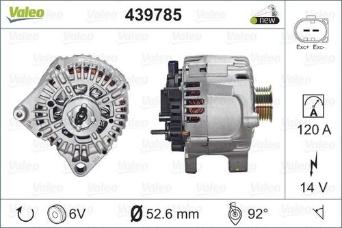 Alternatore valeo 439785 120a - alternatore,