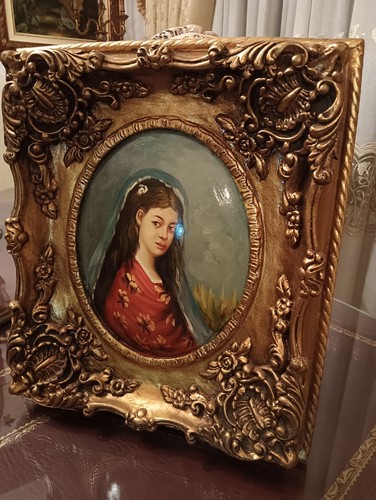 Quadro con dipinto - quadro, dipinto,cornice