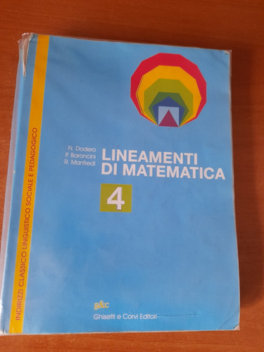 Lineamenti matematica - di, 4