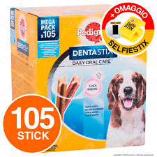 Pedigree Dentastix Medium per l'igiene orale del cane - Confezione da 105 Stick