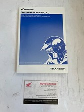 Manuale Utente Quad Honda TRX450RS   2005  Solo in lingua INGLESE