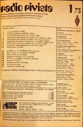 Radio rivista 1973 1974 di - radio, rivista.