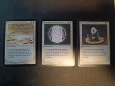 LOTTO CARTE MAGIC 3 Carte Bianche Della Prima Edizione Alpha!! N.1010