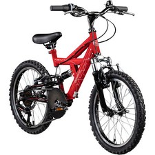 Bicicletta Galano FS180 18" 6 velocità bicicletta per bambini mountain bike MTB rossa 28 cm