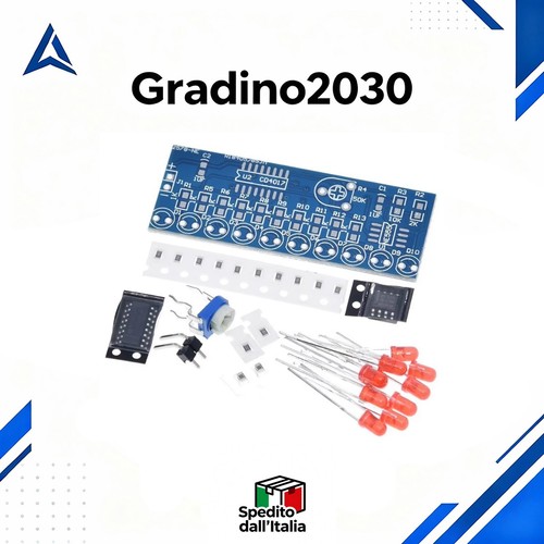 Kit ne555 cd4017 led luce - 10,