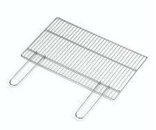 Griglia per Barbecue in ACCIAO con Manici a Tondino Richiudibili 67 x 40 cm