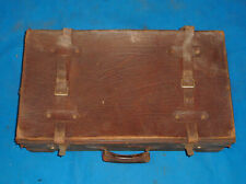 valigia in pelle vintage lar38 lung 65 h20 cm con cinghie e doppio scomparto