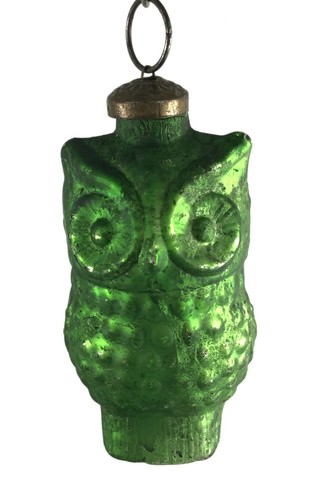 Gufo figurativo verde - gufo,