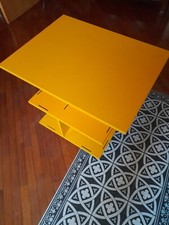 Kartell 3605 libreria tavolo girevole Anna Castelli Ferrieri giallo