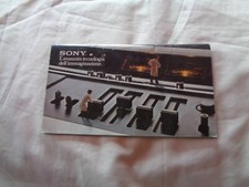 SONY  CATALOGO VINTAGE ORIGINALE '70 TV NASTRI RADIO REGISTRATORI ECC.