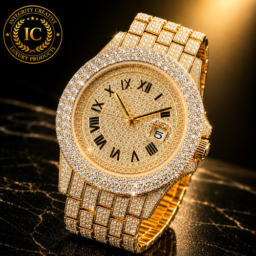 Orologio uomo hip hop lusso - hip,