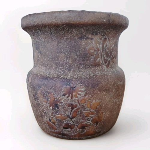 Antico vaso pietra scolpita - in,