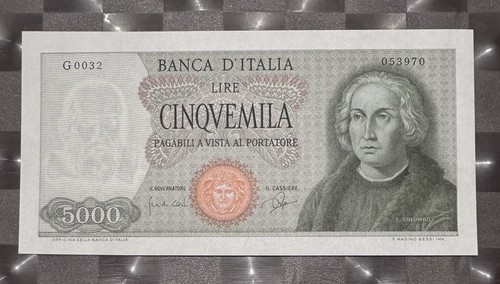 5000 lire colombo tipo - 5000,