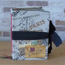 Giornale spazzatura fatto a mano A5 - Parigi diario vintage