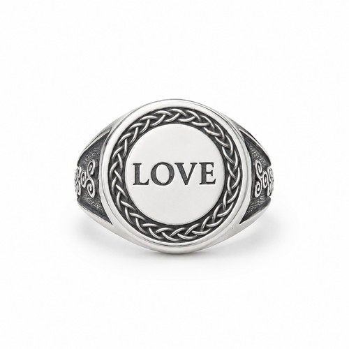 Anello sigillo amore - anello, argento
