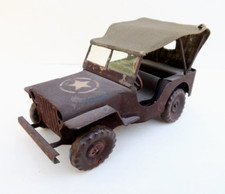 Rare Jeep US en Tole Soudée