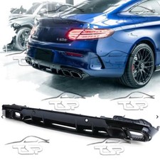 SOTTOPARAURTI DIFFUSORE FINALI PER MERCEDES A205 C205 14-20 CLASSE C AMG LOOK BK