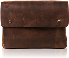 Cartella vintage in pelle