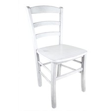 Sedia paesana massello - massello, shabby