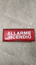 INSEGNA  DISPOSITIVO VINTAGE : ' ALLARME INCENDIO '  !!!!!!!!!!!!!!!!!!