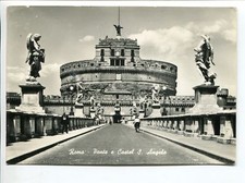 1962 Roma Ponte e Castel S. Angelo DEST. Paola Cosenza FG B/N VG ANIMATA vespa